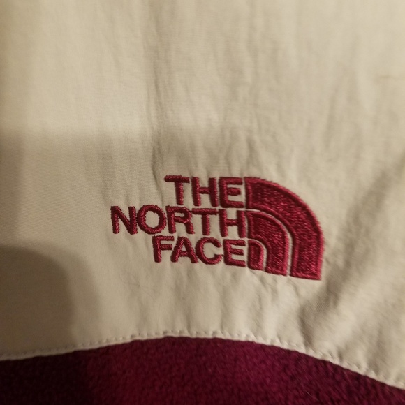 Burgundy and gray North Face - Picture 2 of 4